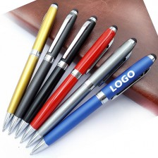 Aluminum Ballpoint Pen with Soft-touch Stylus Tip